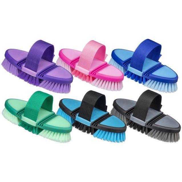 Tough1 Great Grips Flex Finishing Brush - Grooming supplies Tough Houlihan Saddlery LLC