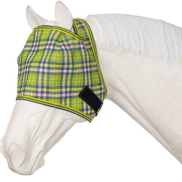 Tough1 Plaid Mesh Fly Mask - Houlihan Saddlery LLC