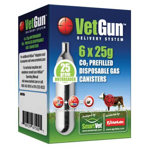VetGun CO2 Canisters - Livestock Fly Control - AgriLabs - Houlihan Saddlery LLC