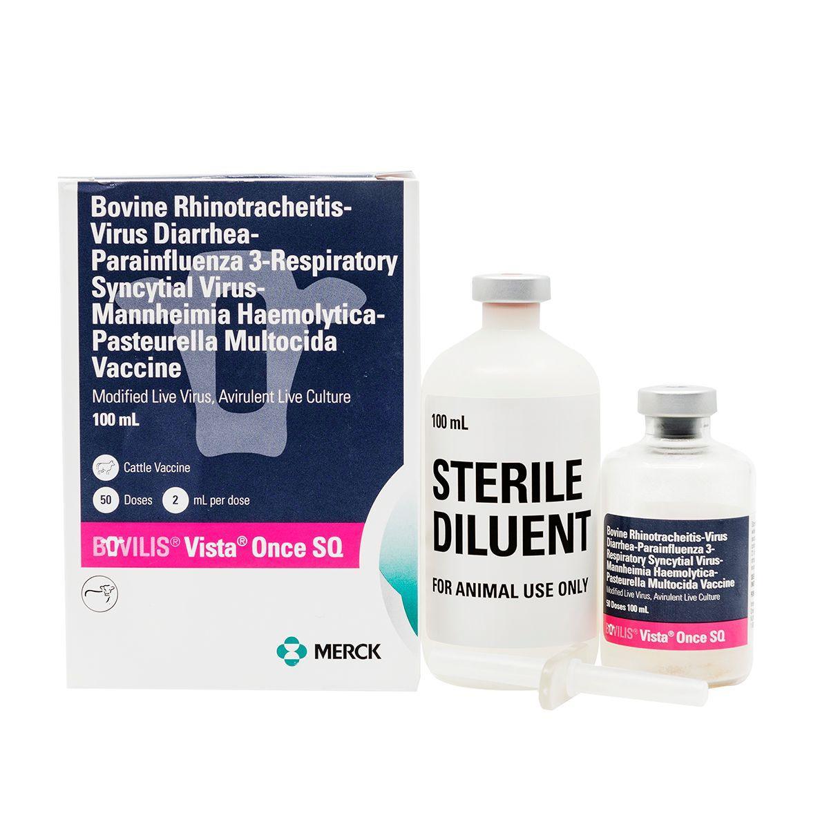 Vista Once SQ - Cattle Vaccine Merck Animal Health Houlihan Saddlery LLC