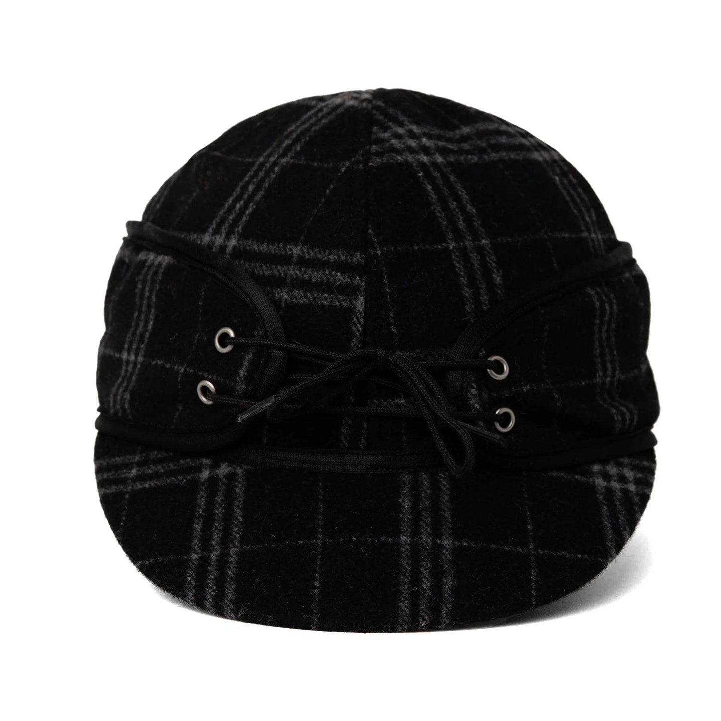 Crown Cap Black Plaid Railroad Hat - Houlihan Saddlery LLC