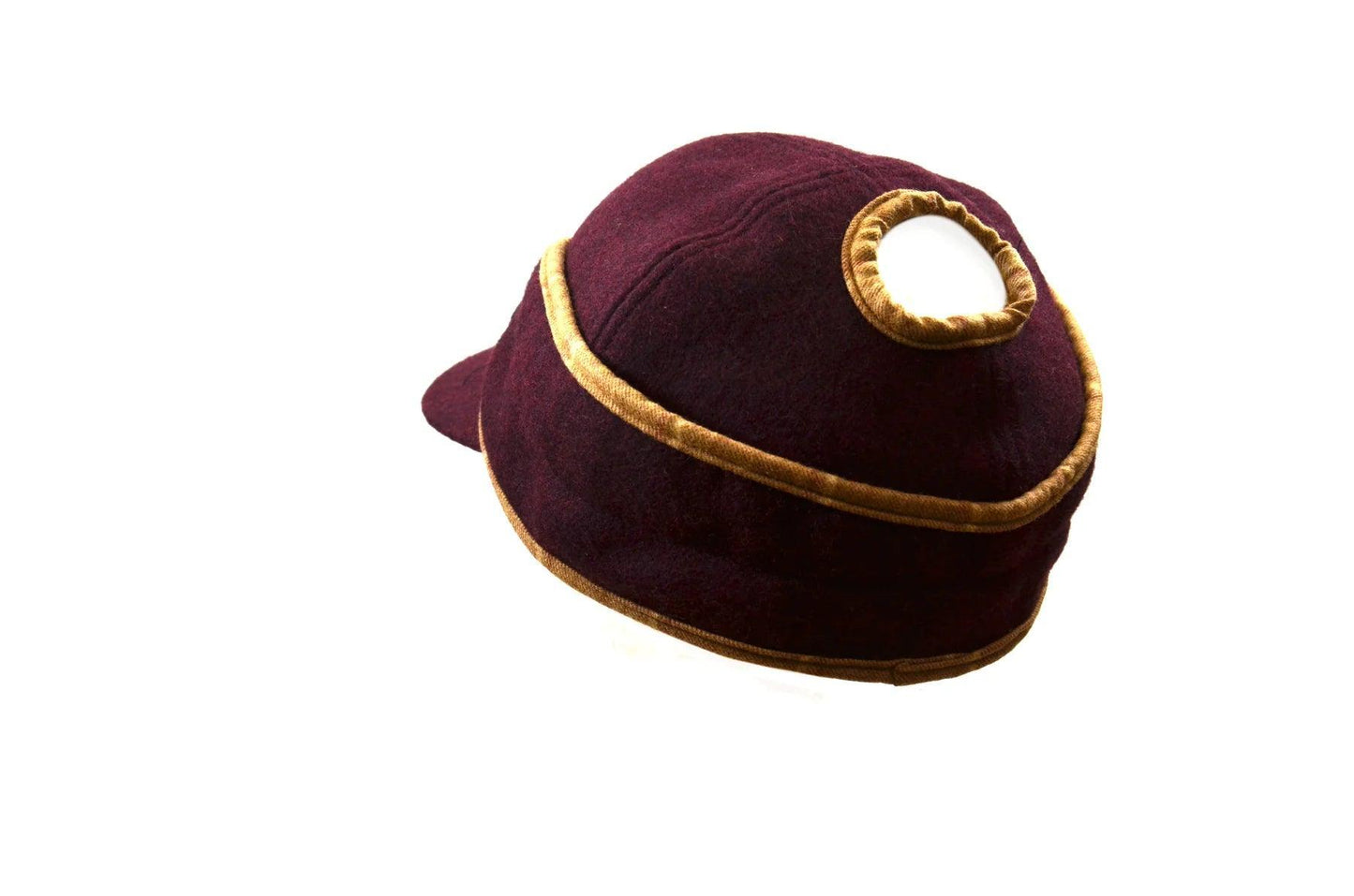 Crown Cap Ladies Wool Railroad Hat with Ponytail Hole - Houlihan Saddlery LLC