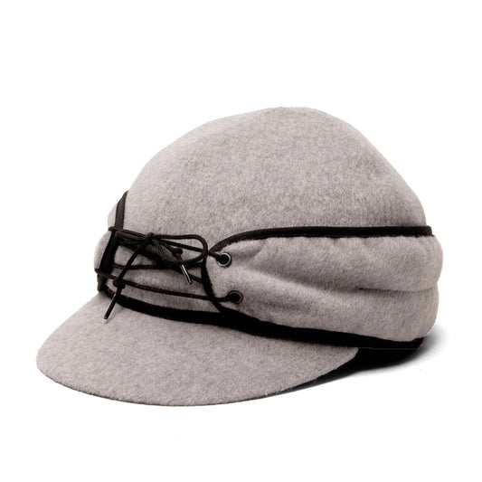 Crown Cap Wool/Cashmere Blend Railroad with Dropdown Earflap - Houlihan Saddlery LLC