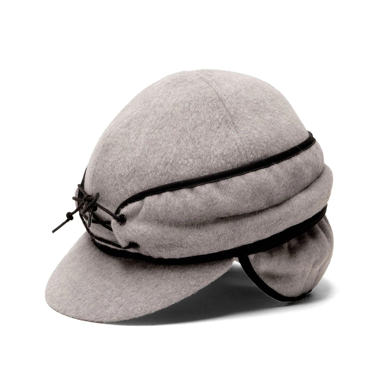 Crown Cap Wool/Cashmere Blend Railroad with Dropdown Earflap - Houlihan Saddlery LLC