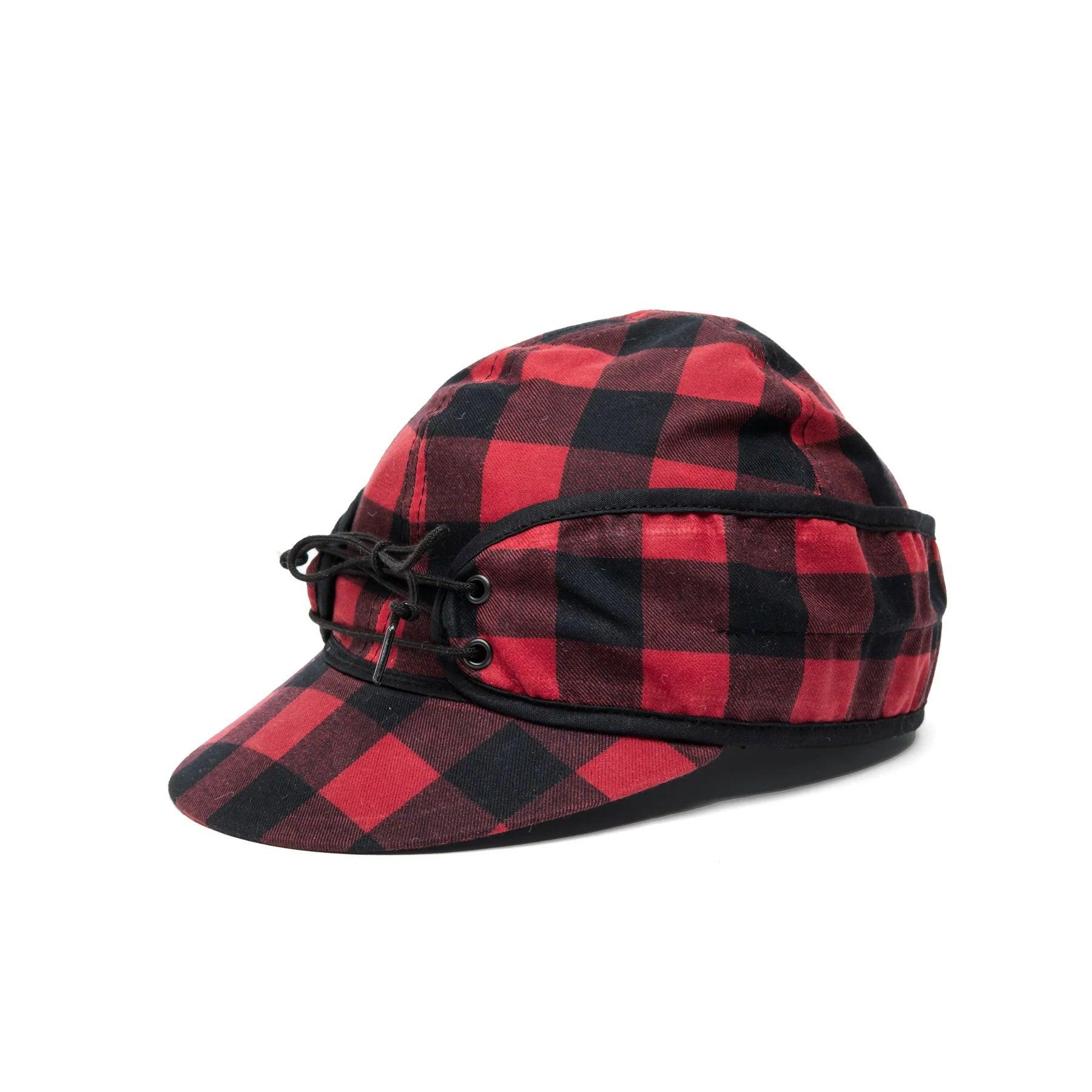 Crown Cap Waxed Plaid Railroad Hat - Houlihan Saddlery LLC