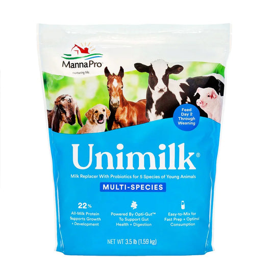 Unimilk Multi-Species Milk Replacer - Livestock Milk Replacer Compana Pet Brands Houlihan Saddlery LLC