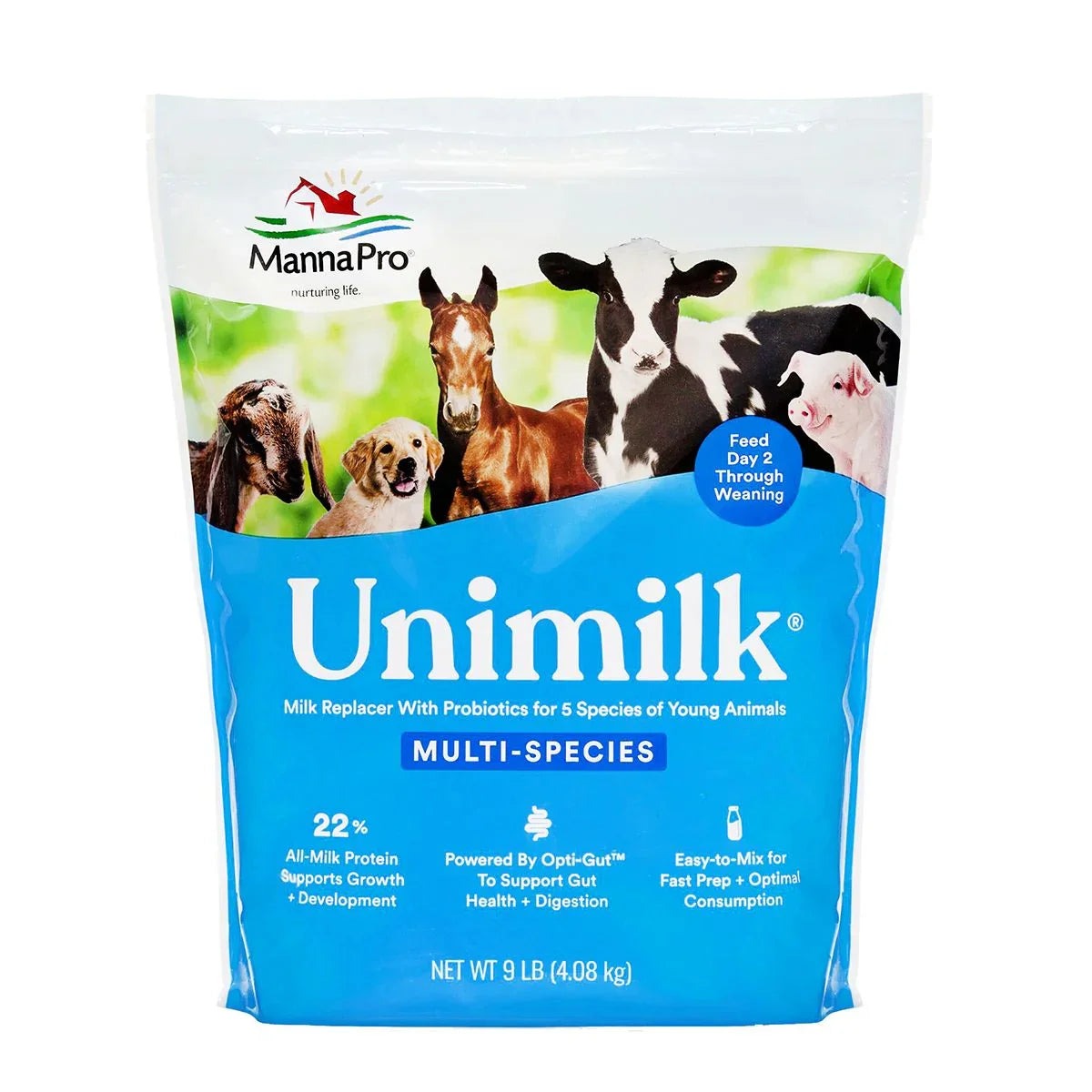 Unimilk Multi-Species Milk Replacer - Livestock Milk Replacer Compana Pet Brands Houlihan Saddlery LLC