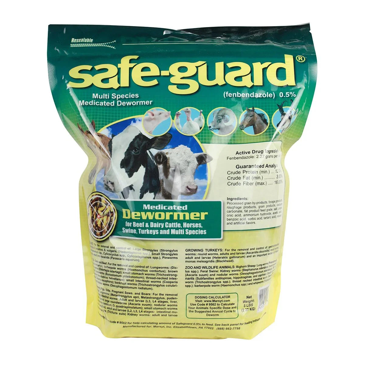 Safe-Guard 0.5% Multi-Species Dewormer Pellets