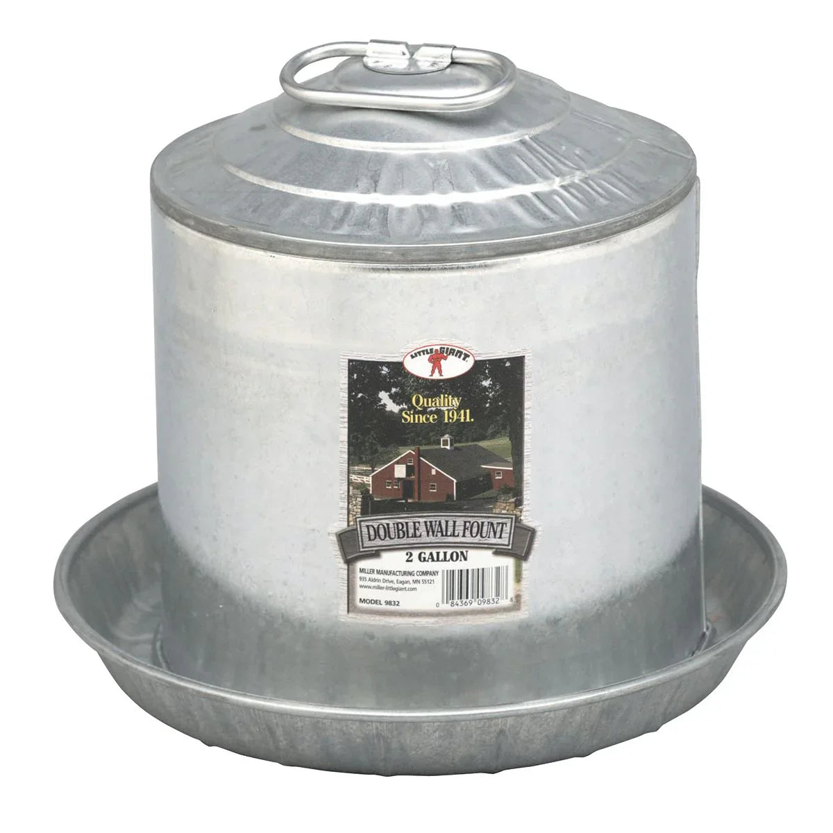 Galvanized Double Wall Fount