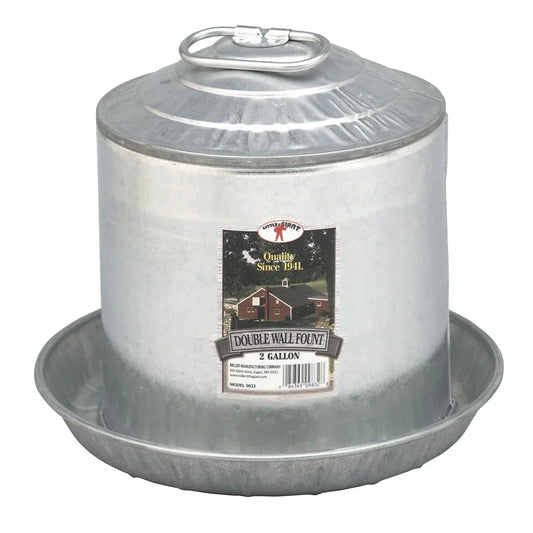 Galvanized Double Wall Fount