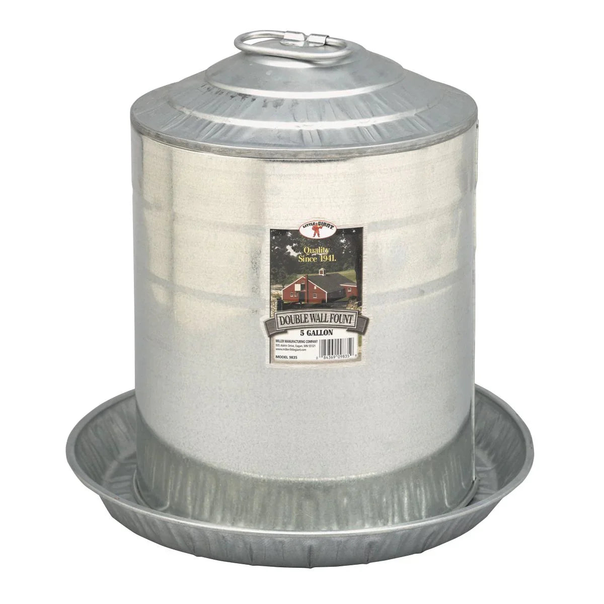 Galvanized Double Wall Fount