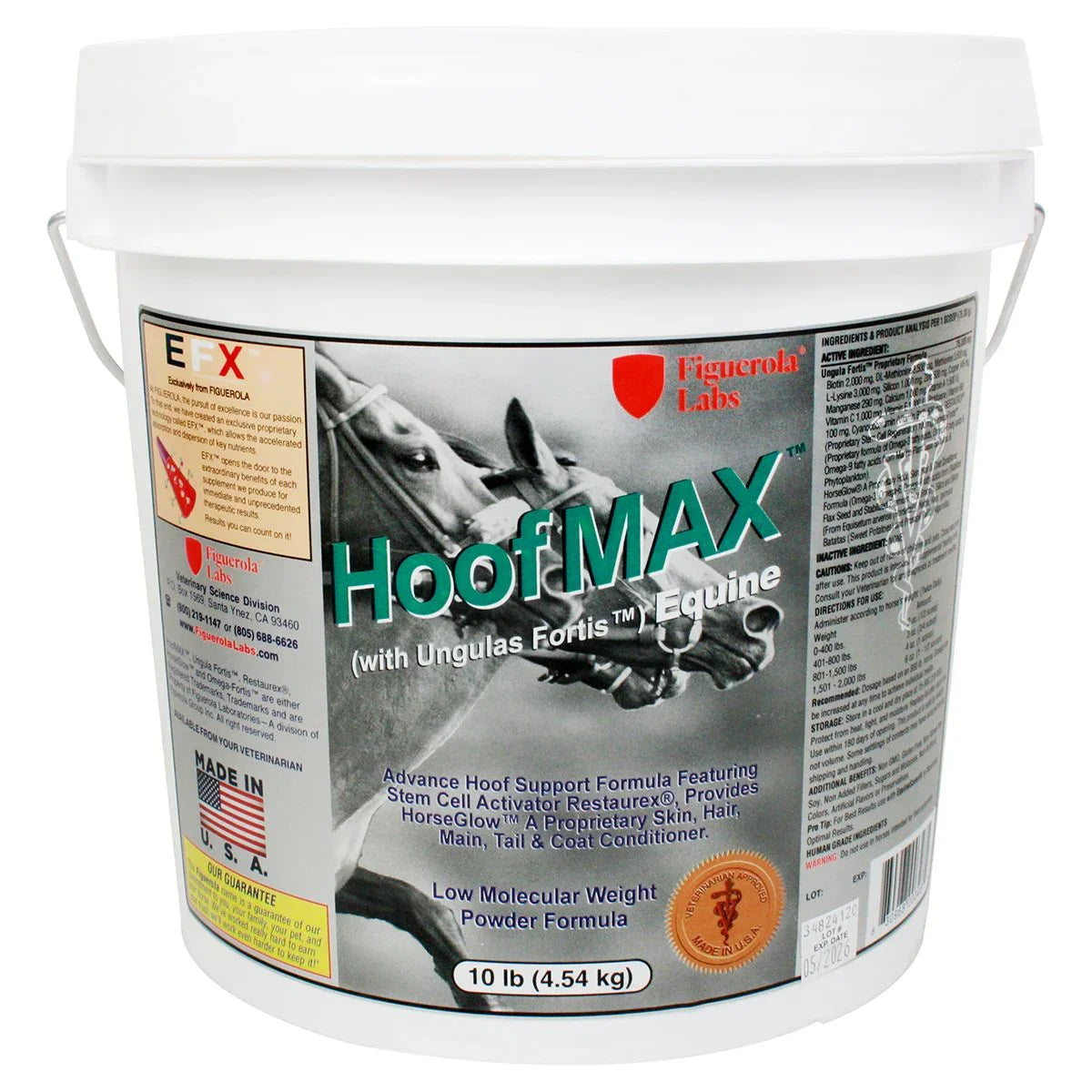 HoofMax with Restaurex - Horse Supplements Figuerola Labs Houlihan Saddlery LLC