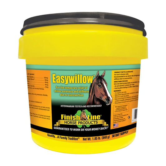 Easywillow Pain Relief Supplement - Horse Supplements Finish Line Horse Products Inc Houlihan Saddlery LLC