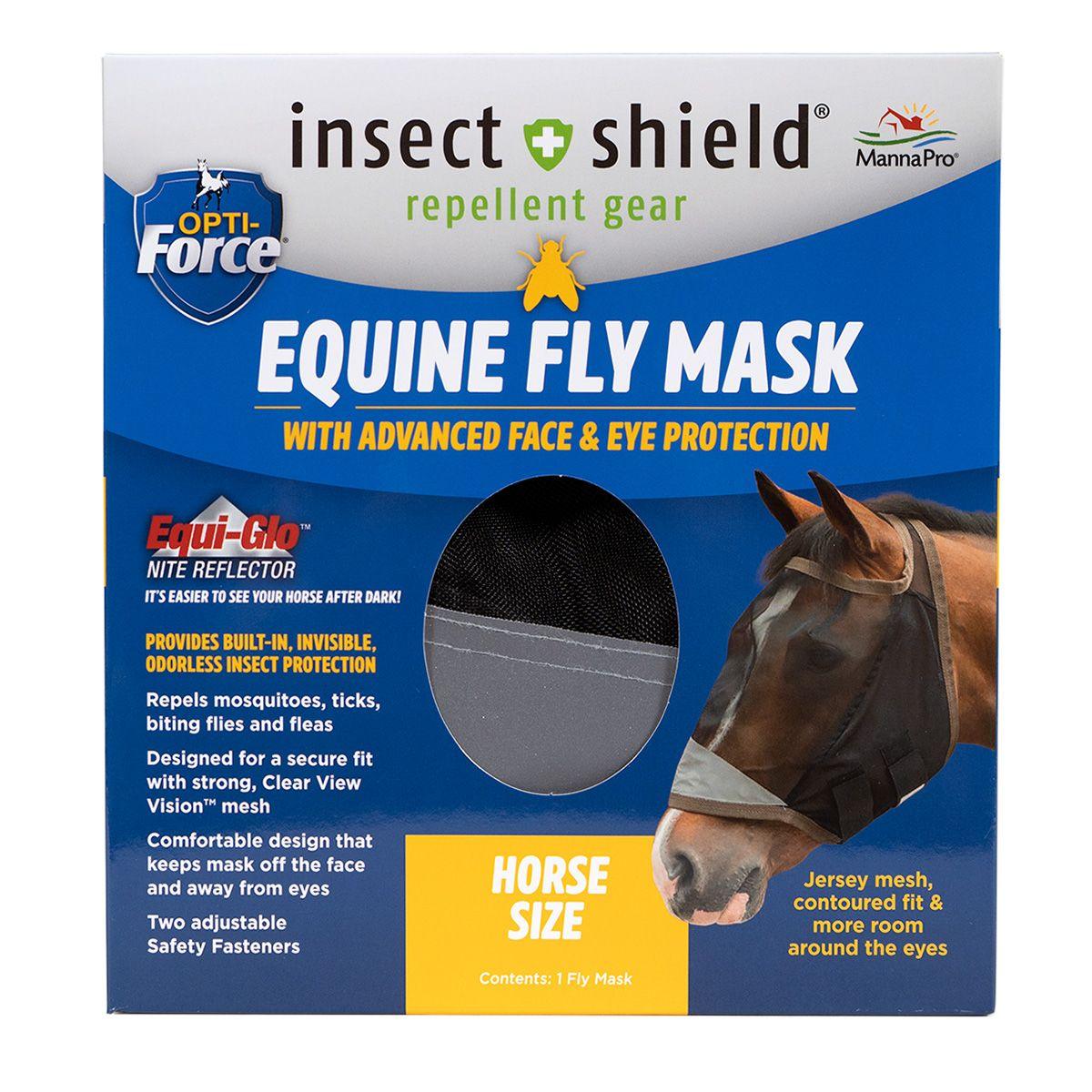 Opti-Force Equine Fly Mask without Ears - Houlihan Saddlery LLC