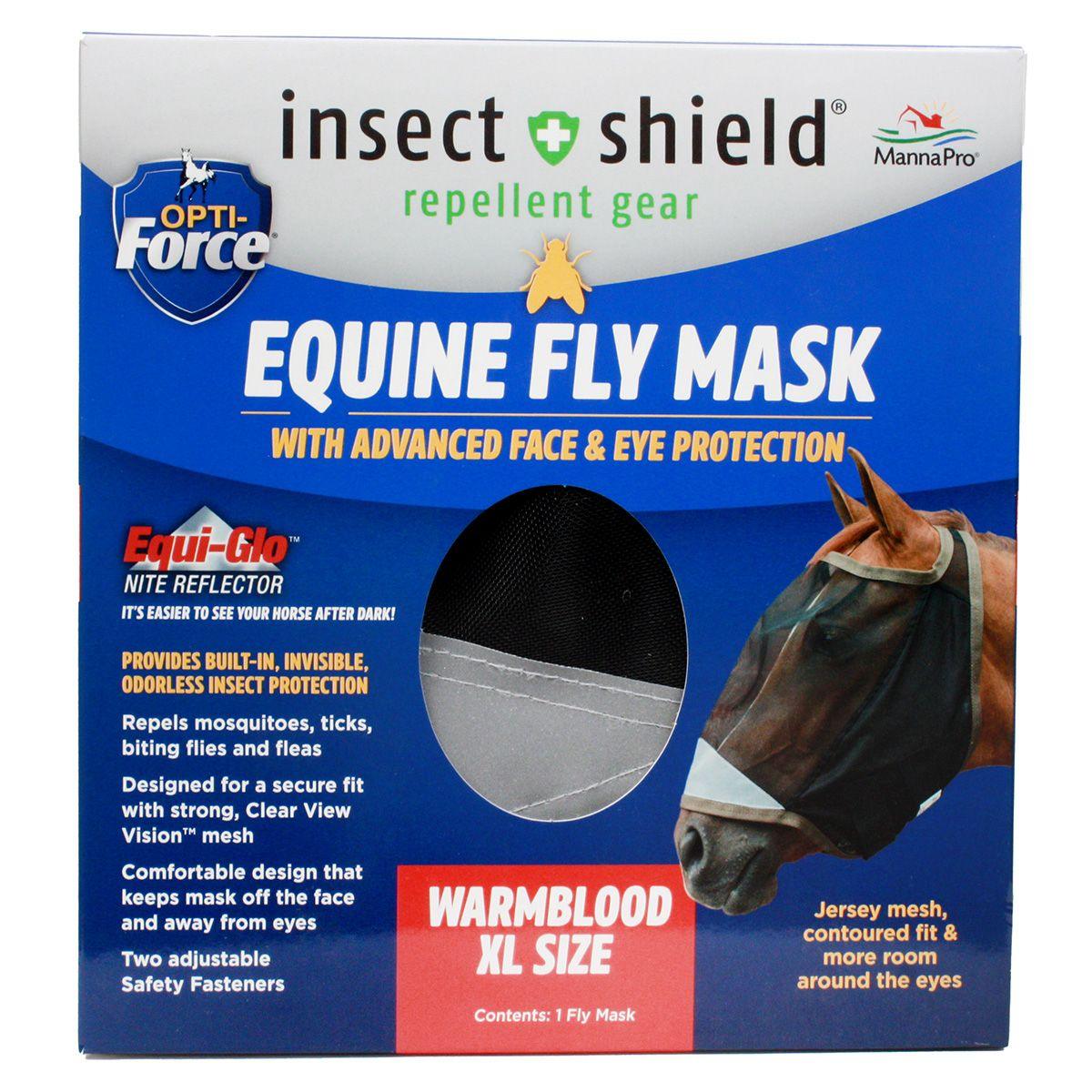 Opti-Force Equine Fly Mask without Ears - Houlihan Saddlery LLC