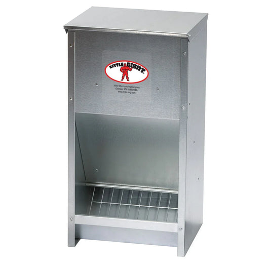 Galvanized High-Capacity Poultry Feeder