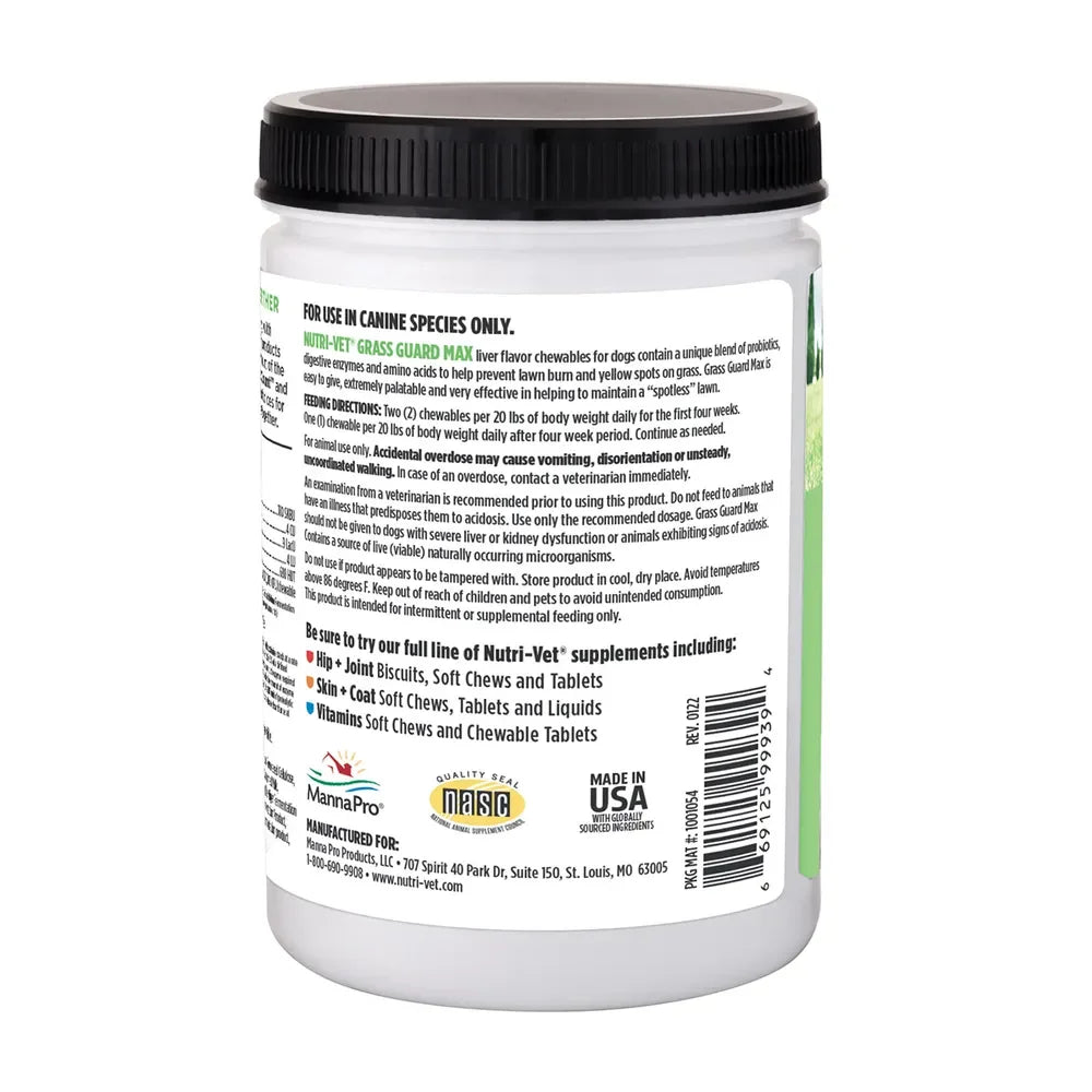 Nutri-Vet Grass Guard Max Chewables