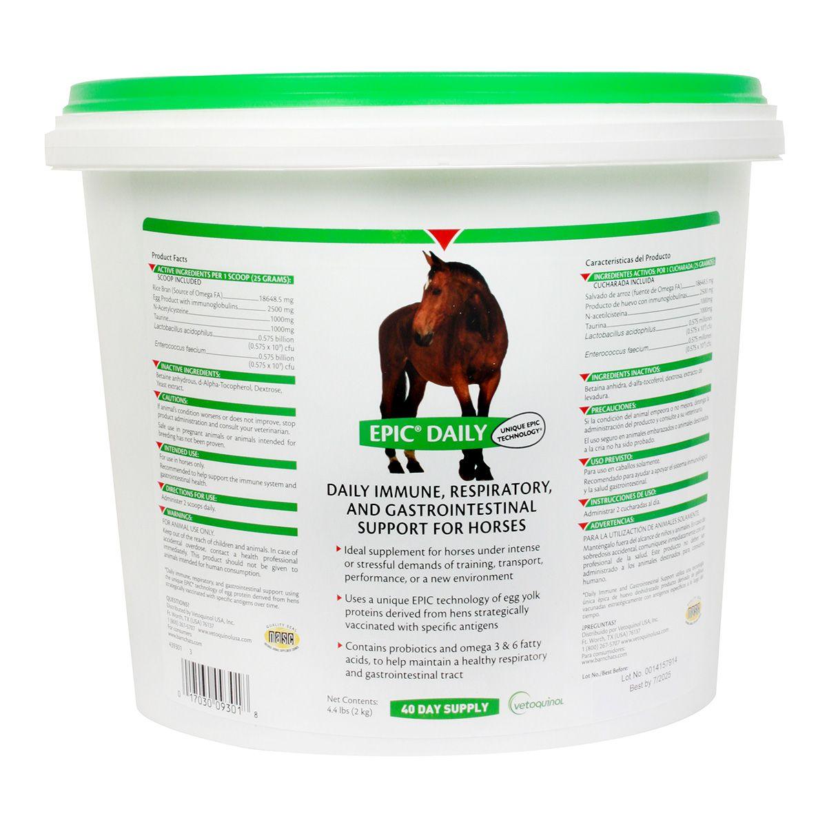 EPIC Daily Immune, Respiratory and Gastrointestinal Support for Horses - Houlihan Saddlery LLC