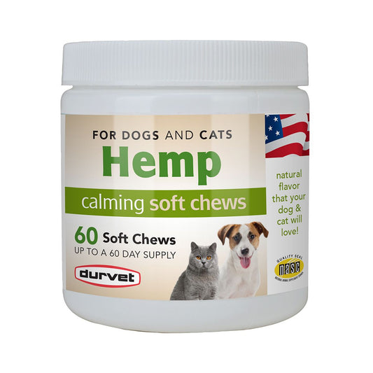 Durvet Hemp Calming Soft Chews for Cats and Dogs