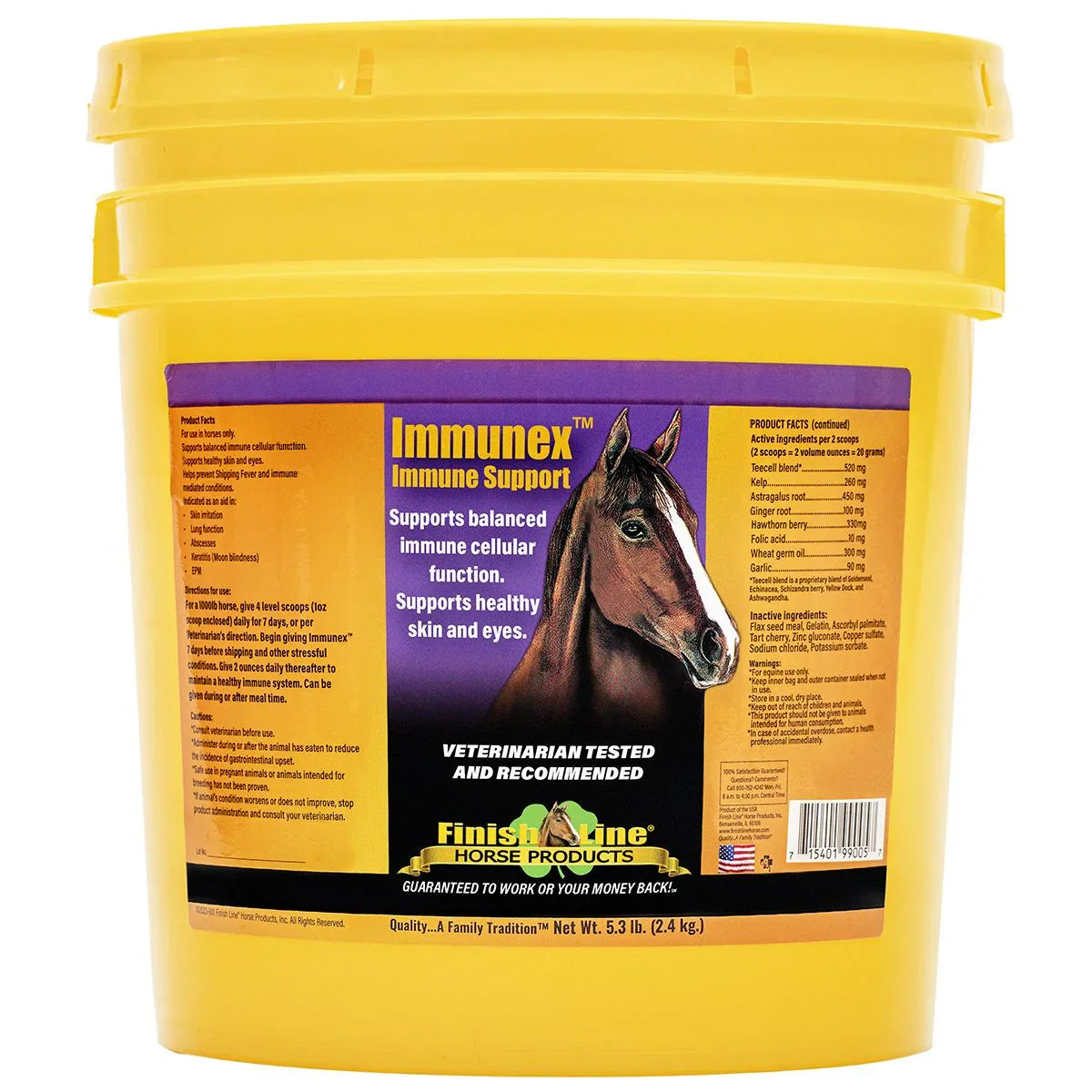 Immunex Immune Support - Horse Supplements Finish Line Horse Products Inc Houlihan Saddlery LLC