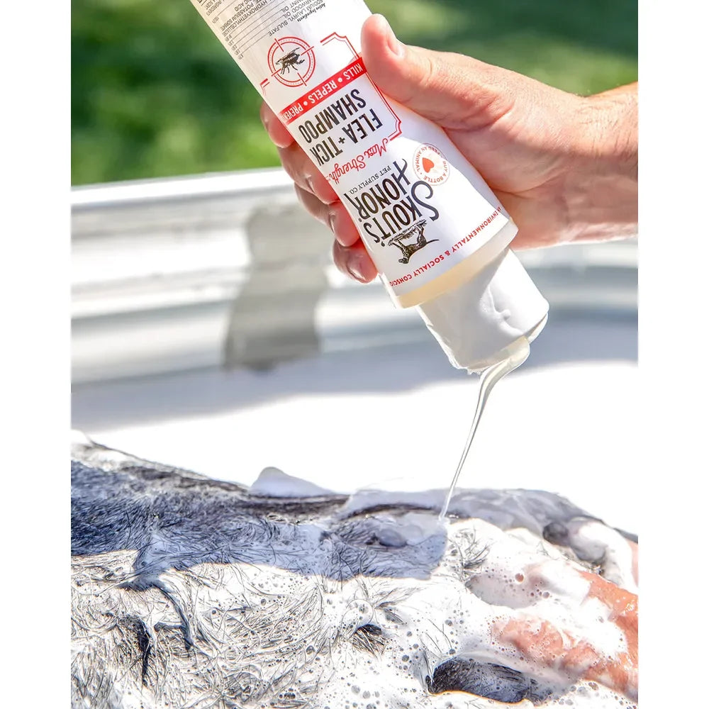 Max Strength Flea + Tick Dog Shampoo