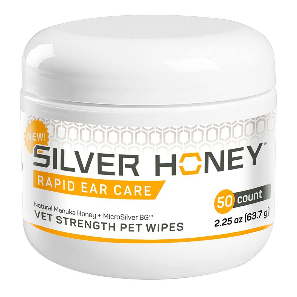 Silver Honey Rapid Ear Care Vet Strength Wipes