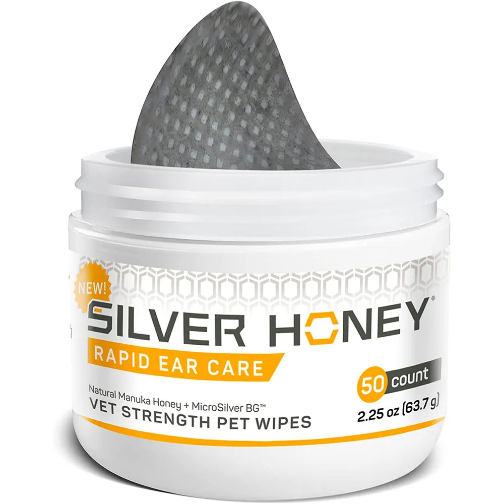 Silver Honey Rapid Ear Care Vet Strength Wipes
