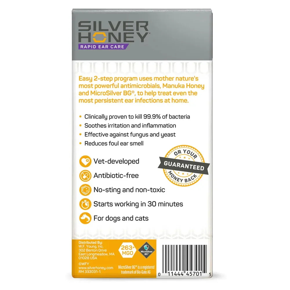 Silver Honey Rapid Ear Care Vet Strength Ear Treatment Kit