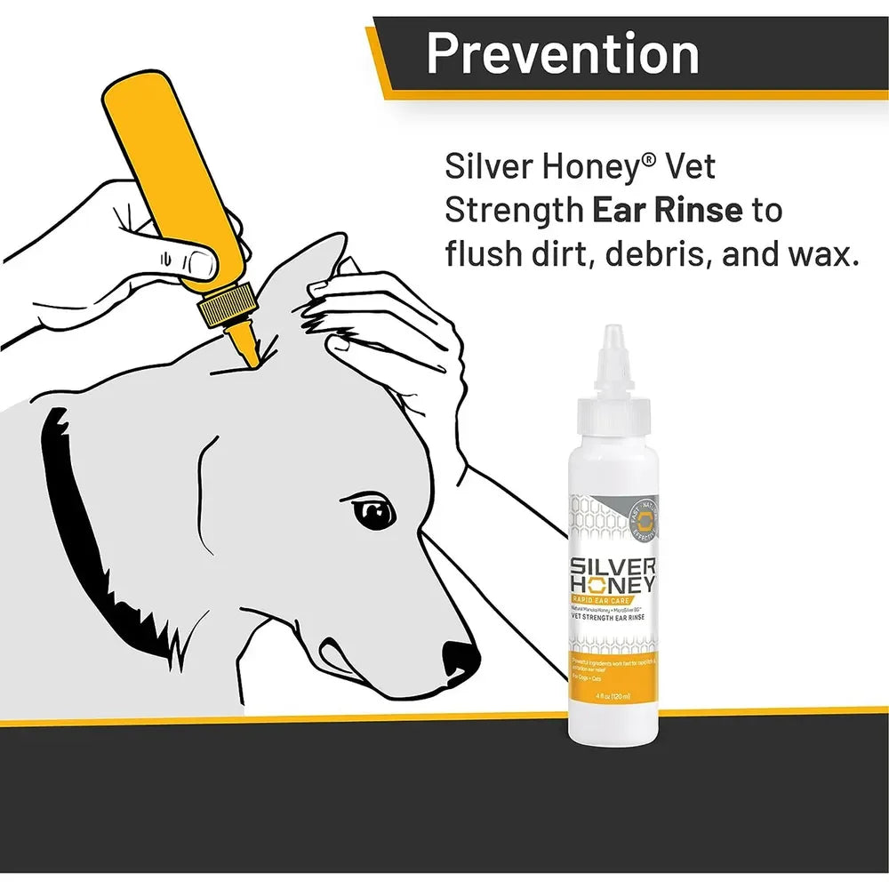 Silver Honey Rapid Ear Care Vet Strength Ear Rinse