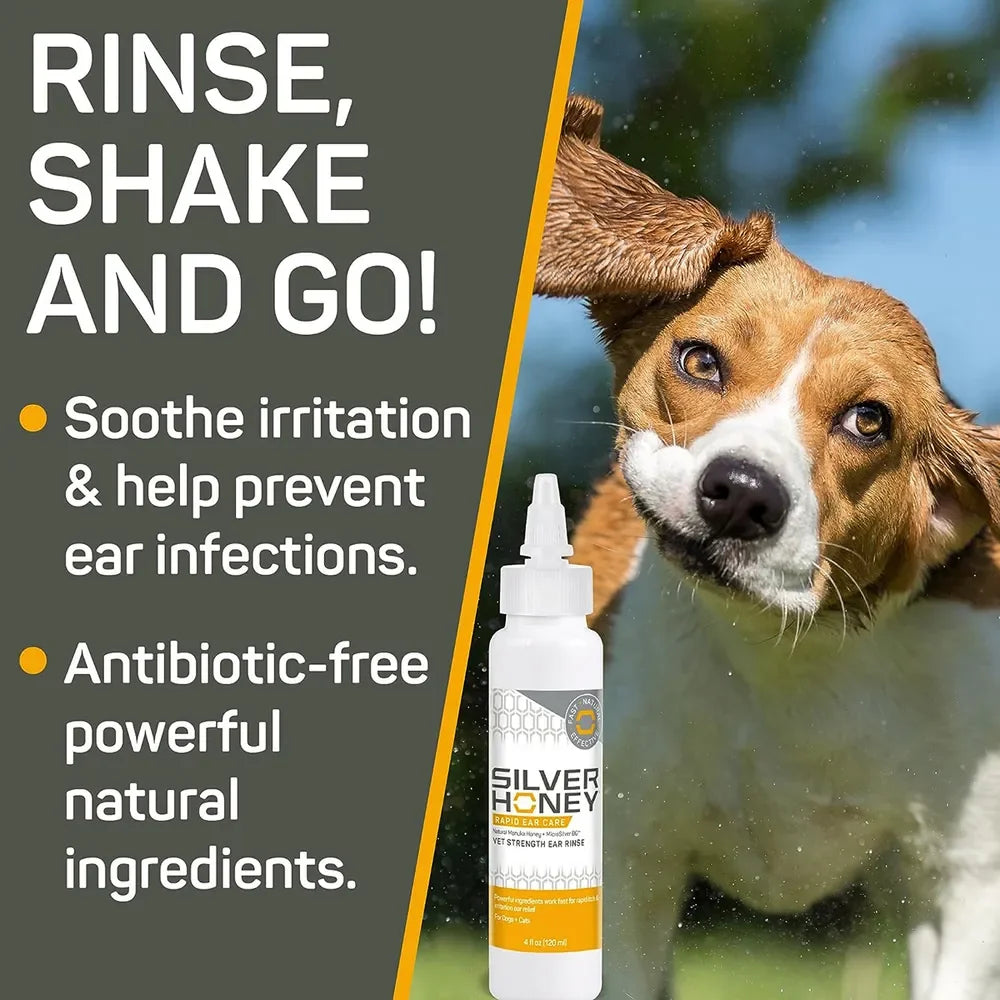 Silver Honey Rapid Ear Care Vet Strength Ear Rinse