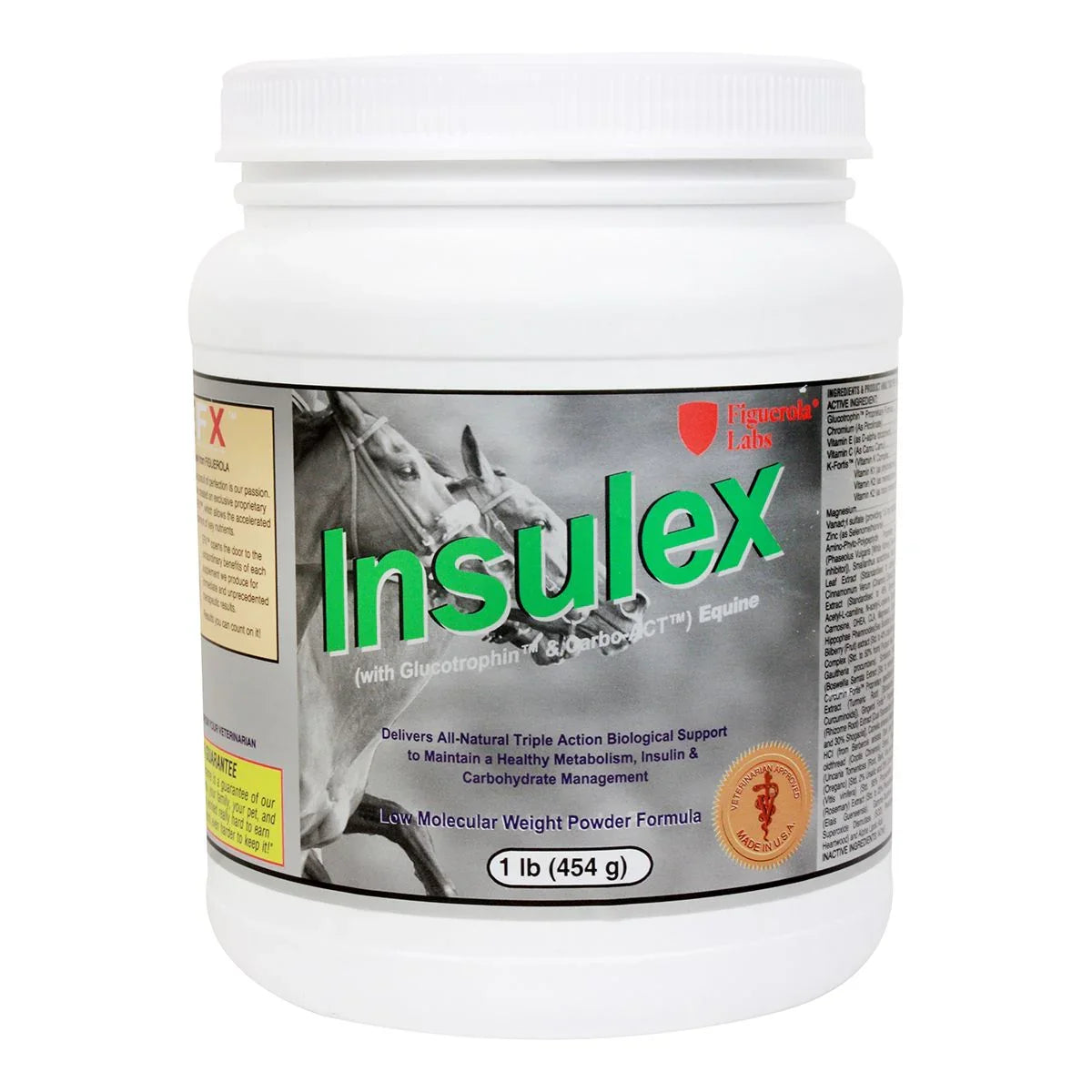 Insulex (100% Glucotrophin) Equine - Horse Supplements Figuerola Labs Houlihan Saddlery LLC