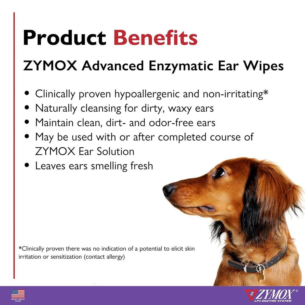 Zymox Advanced Enzymatic Ear Wipes - Houlihan Saddlery LLC