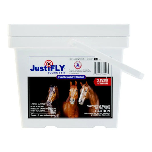 JustiFLY Equine 8-8-8 Feedthrough Fly Control