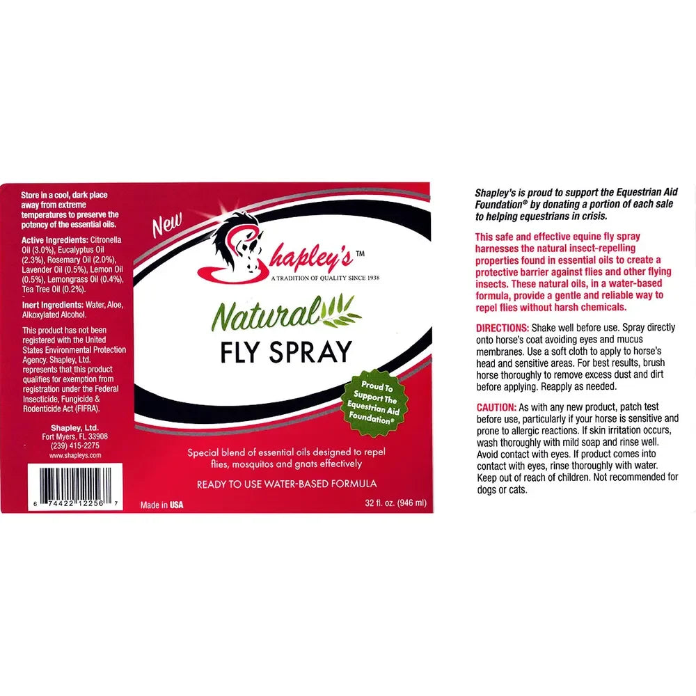 Shapley's Natural Fly Spray
