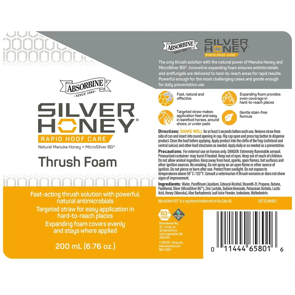 Silver Honey Rapid Hoof Care Thrush Foam