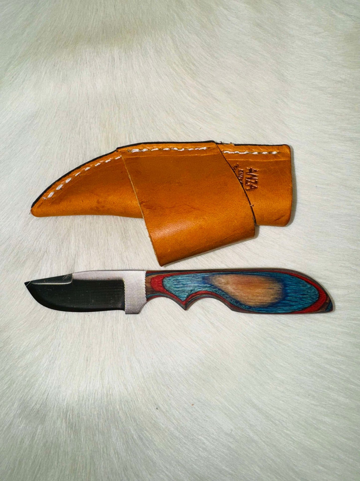 Anza Knives Chamfer Americana Wood Handle