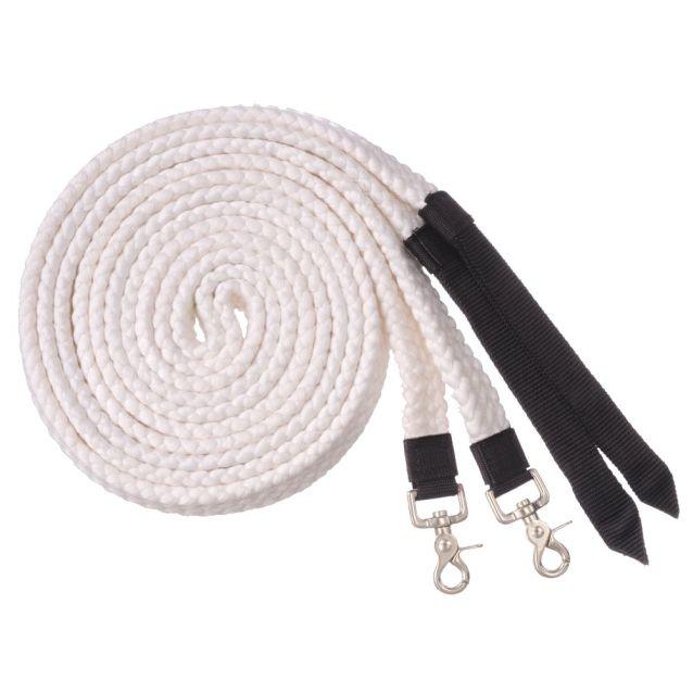 Tough1 Flat Cotton Split Reins - Houlihan Saddlery LLC