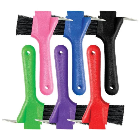Tough1 3-In-One Grooming Tool - Horse Hoof Picks - Tough1 - Houlihan Saddlery LLC