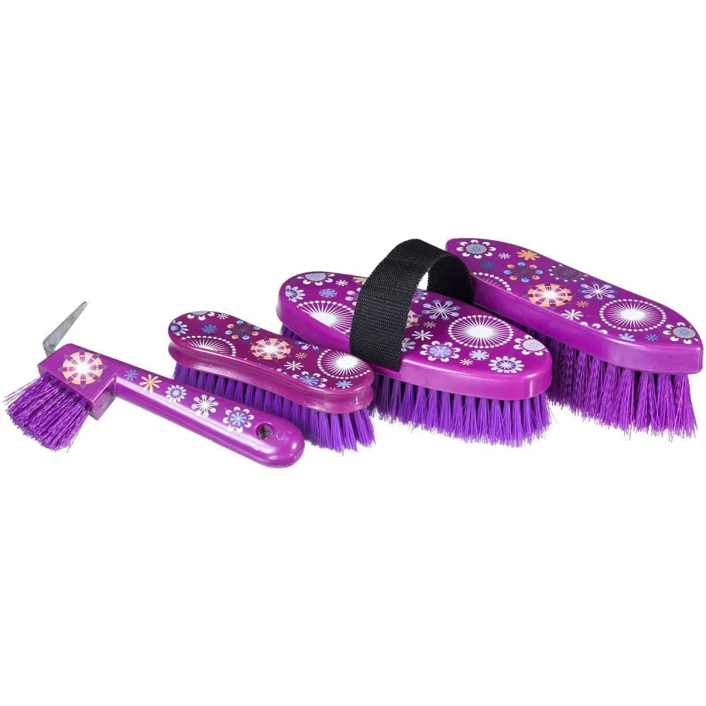 Tough1 4-Piece Printed Brush Set