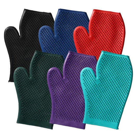 Tough1 Rubber Grooming Glove - Horse Grooming Gloves - Tough1 - Houlihan Saddlery LLC