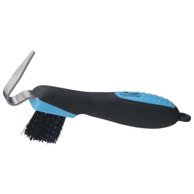 Tough1 Great Grips Hoof Pick with Brush - Horse Hoof Picks - Tough1 - Houlihan Saddlery LLC