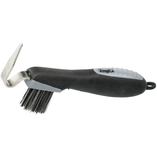 Tough1 Great Grips Hoof Pick with Brush - Horse Hoof Picks - Tough1 - Houlihan Saddlery LLC