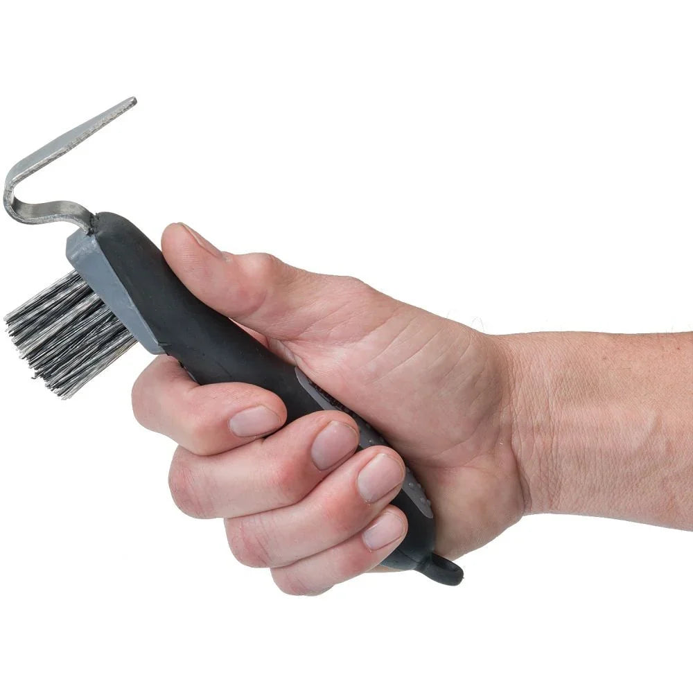Tough1 Great Grips Hoof Pick with Brush