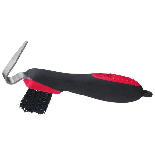Tough1 Great Grips Hoof Pick with Brush - Horse Hoof Picks - Tough1 - Houlihan Saddlery LLC