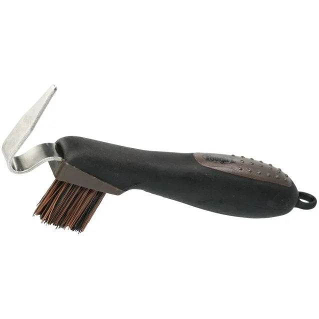 Tough1 Great Grips Hoof Pick with Brush - Horse Hoof Picks - Tough1 - Houlihan Saddlery LLC