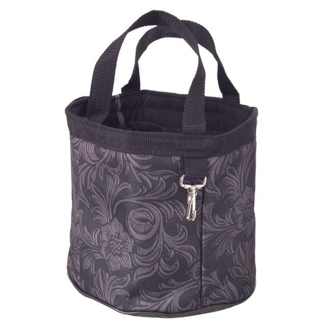 Tough1 Black Tooled Leather Final Touches Grooming Caddy
