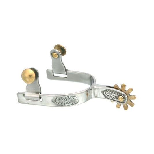 Tough1 Youth Stainless Steel Spurs