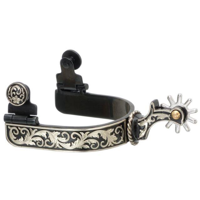 Tough1 Floral Overlay Spurs - Houlihan Saddlery LLC