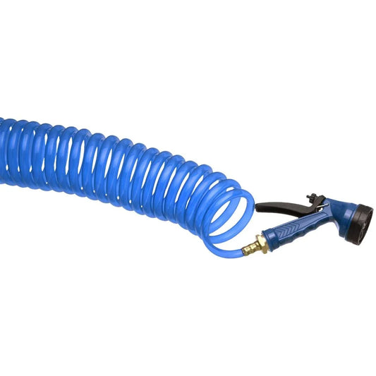 Tough1 Coil Water Hose with Nozzle