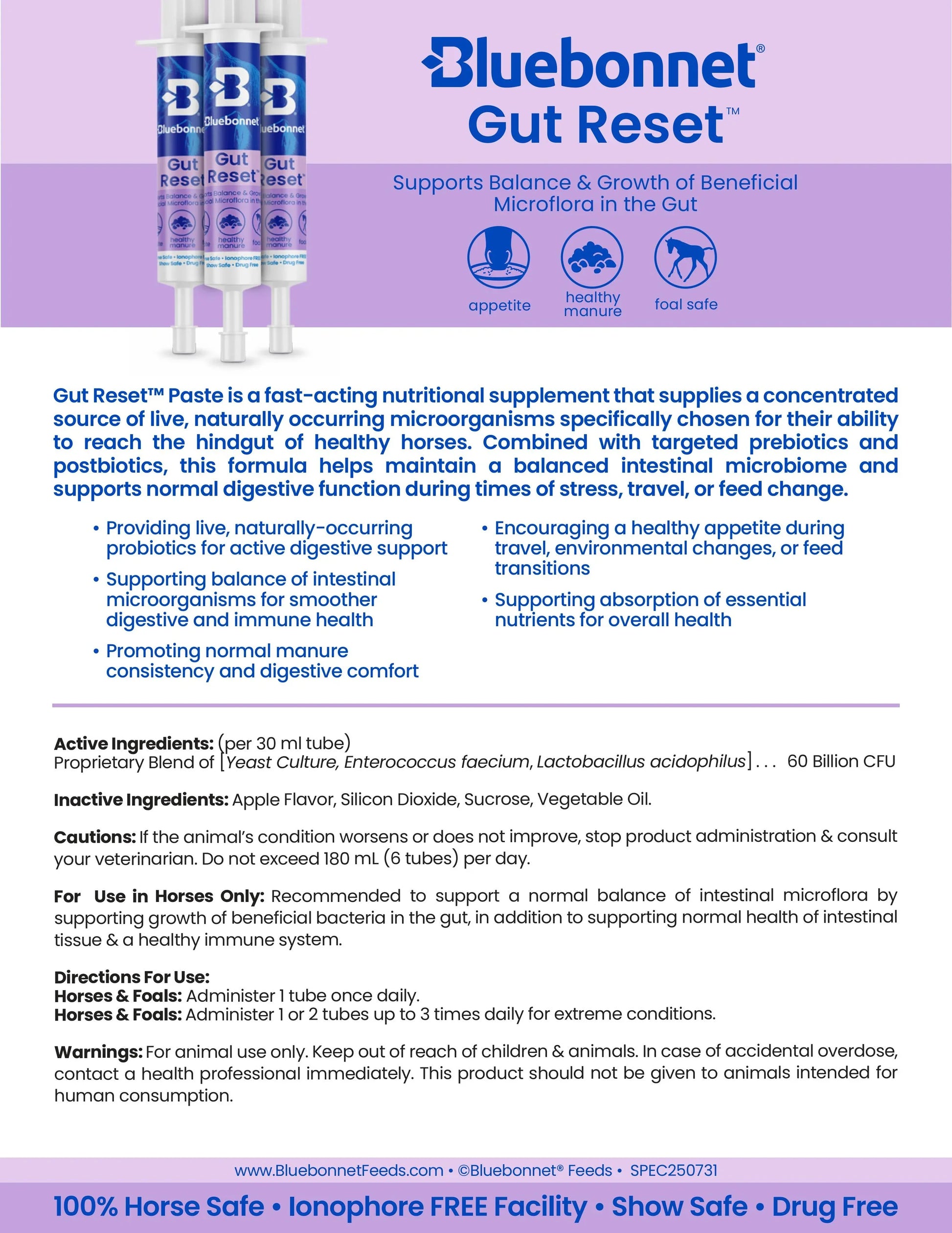 Immune Rescue Program™ - Horse Supplements Bluebonnet Feeds Houlihan Saddlery LLC